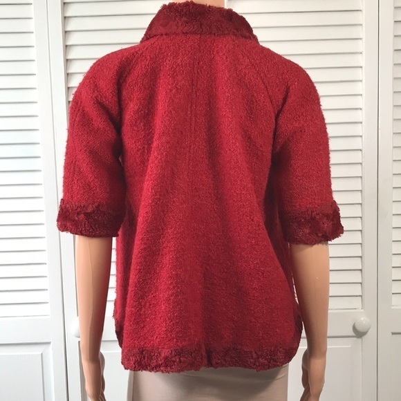 SARAH LOUISE Red Vintage Short Sleeve Jacket Size Small - Picture 8 of 8